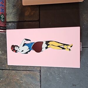 Pinup girl tissue box holder